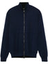 zip-up cardigan